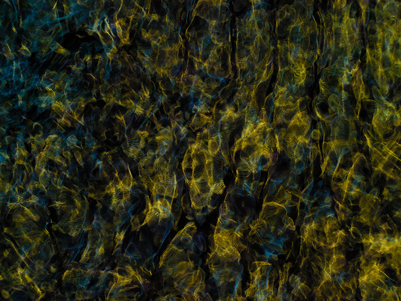 Underwater underwater study composed with quiet eddies in clear light