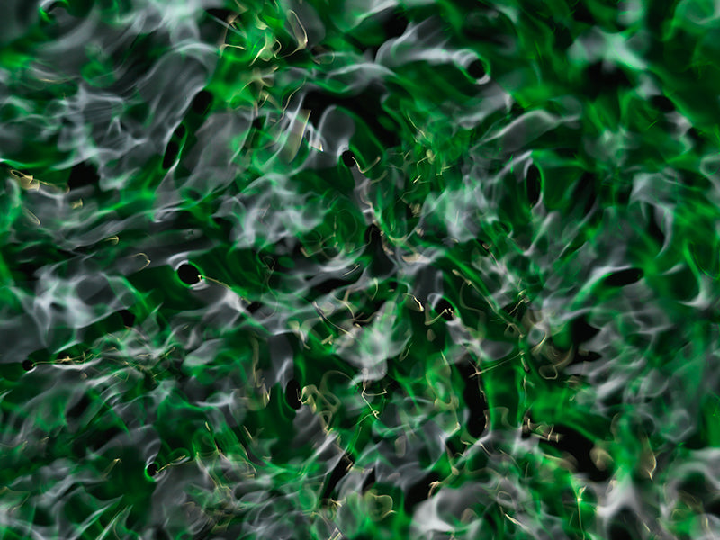 Quiet still life held underwater with quiet eddies and ligo and pale light