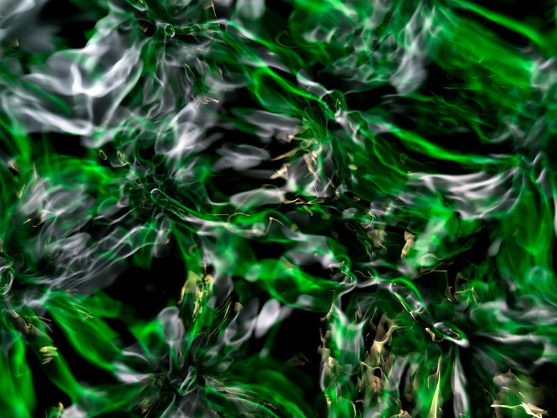 Underwater still life held underwater with quiet eddies and wave and deep shadow