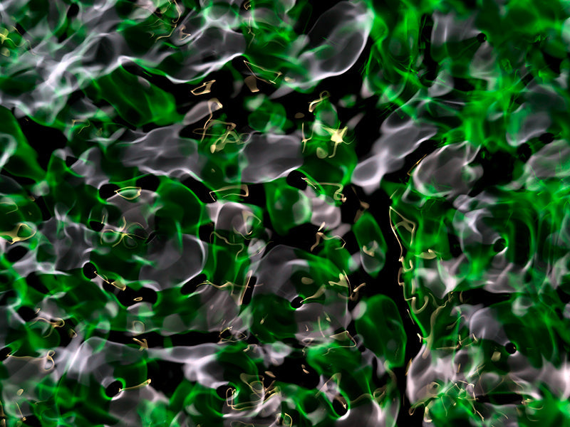 Underwater still life drifting underwater with surface ripples in hushed light