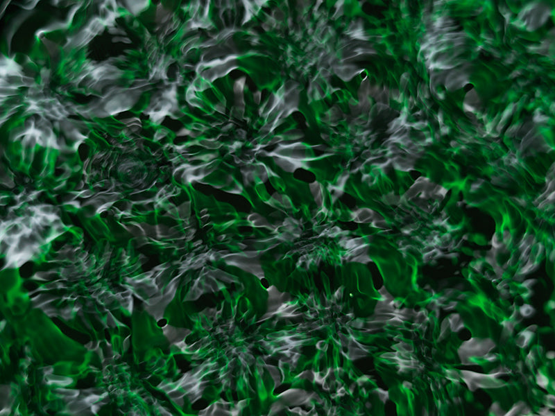 Underwater water harmonics with nodal lines and light set in low light
