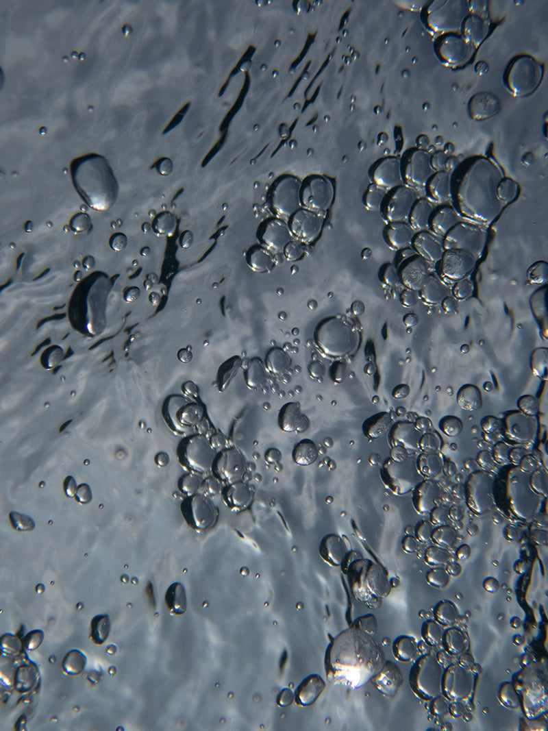 Underwater study glimmering underwater with quiet eddies and dreamlike in clear light